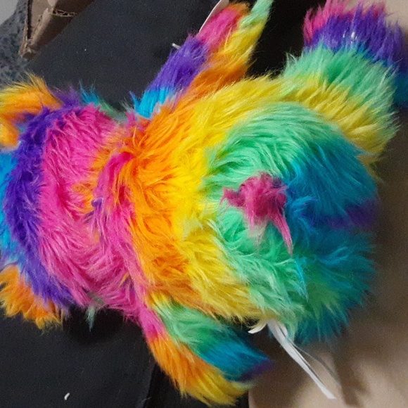 Build A Bear Lisa Franks Rainbow Teddy Shaggy - Picture 3 of 3